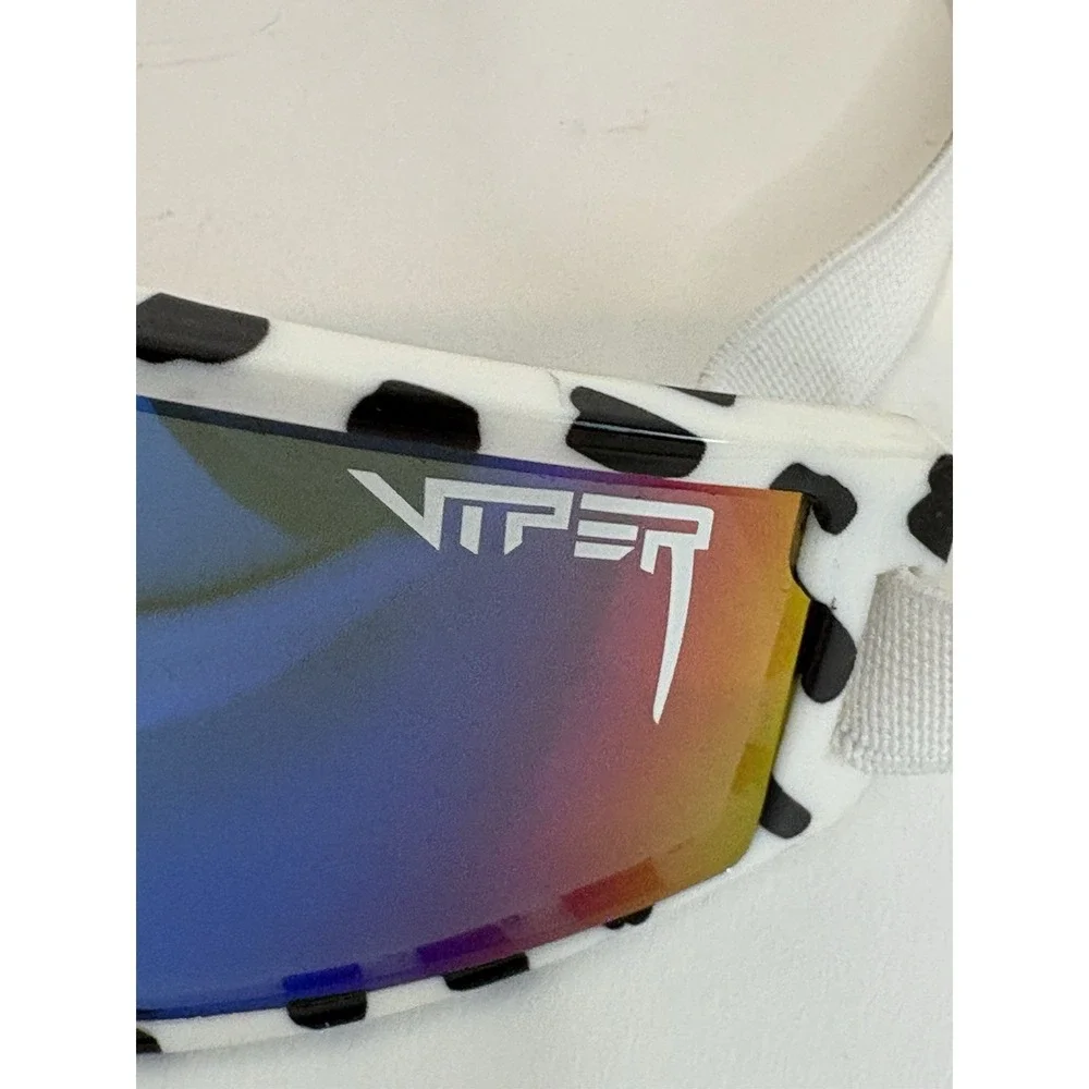 Pit Viper The Baby Vipes Sunglasses Cowabunga Green Lens White Adjustable Strap